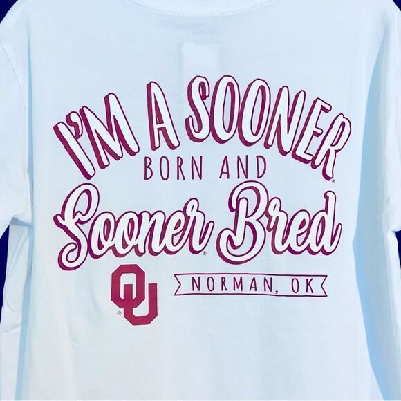 Captivating Women’s OU Oklahoma University Cotton Licensed T-Shirt Size Large - Picture 3 of 9